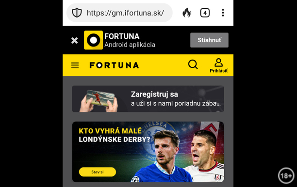 Fortuna online kasíno Fortuna apk na stiahnutie