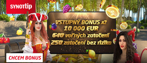 Synottip vstupný bonus