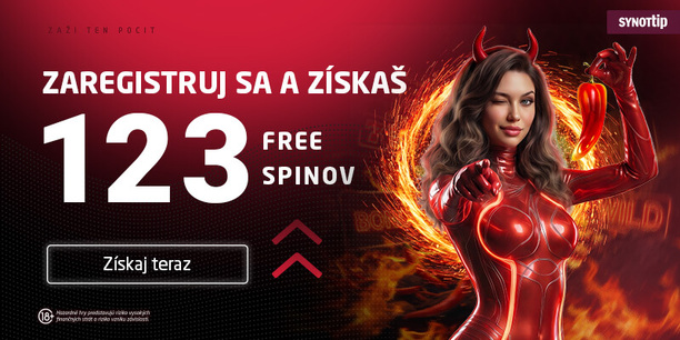 SynotTip bonus 123 free spinov