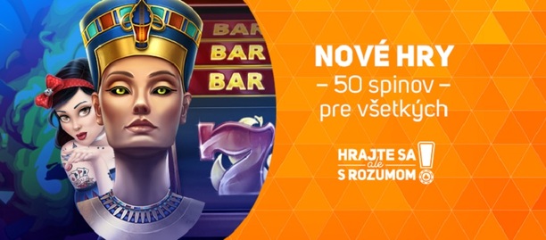 50 free spinov do Niké casino