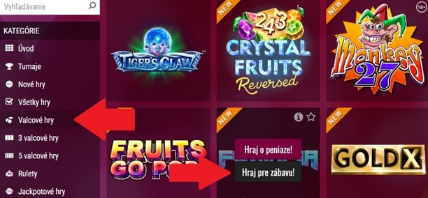 Ako hrať automaty zdarma v SynotTip casino