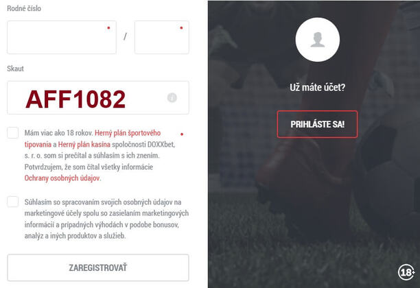 Doxxbet Skaut kód pre vyšší bonus bez vkladu