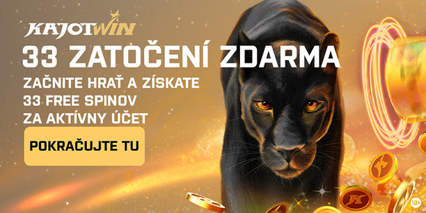Kajot 33 free spinov bez vkladu