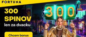 Fortuna vstupný bonus 300 spinov Fortuna vstupný bonus 300 spinov