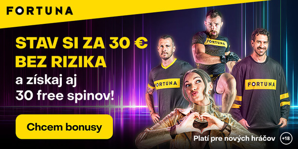 Fortuna 30 eur a 30 spinov
