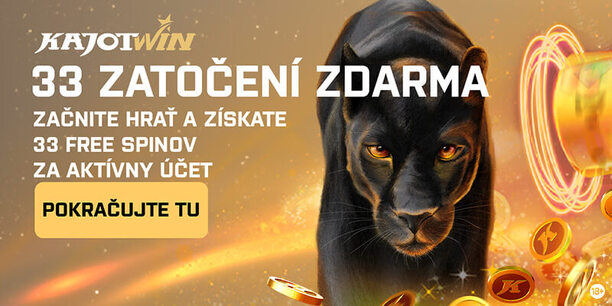 Kajot Win 33 zatočení za aktívny účet