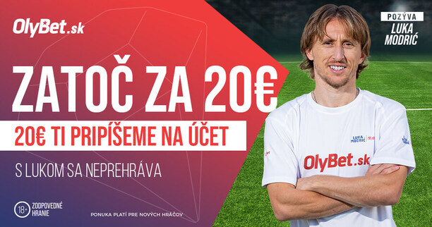 20 eur bez rizika v Olybet SK