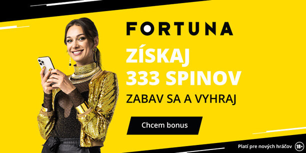 Fortuna 333 free spinov do online kasína