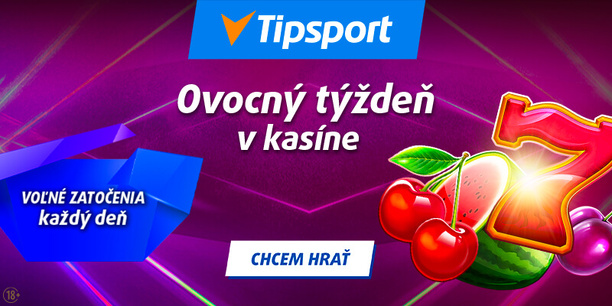 Zapojte sa do Ovocného týždňa v Tipsporte a využite free spiny zadarmo