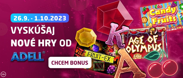 Zahrajte si nové Adell automaty a získajte bonus