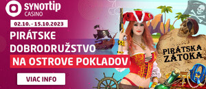 Navštívte Pirátsku zátoku v SynotTip kasíne