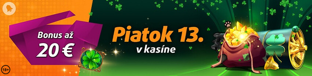 Casino bonus na piatok 13. teho v Tipsporte