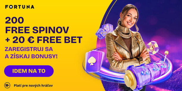 Fortuna bonus za&nbsp;registráciu