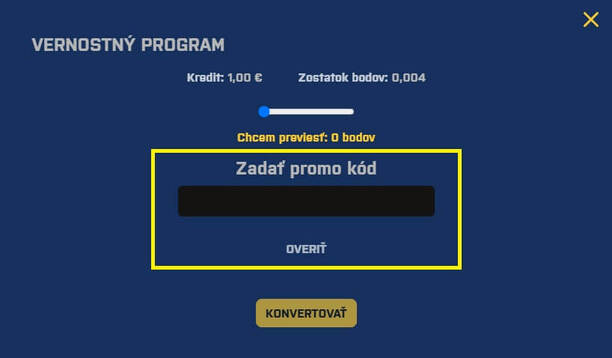 Promo kód bez&nbsp;vkladu