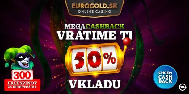 Získajte Mega Cashback do Eurogold online casina