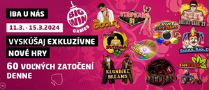 Zahrajte si nové BIG WIN automaty v SYNOT TIP Zahrajte si nové BIG WIN automaty v SYNOT TIP