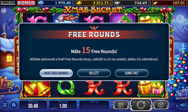 Free spiny zadarmo v&nbsp;SYNOT TIP 24. 12. 2025