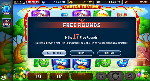 Synottip free spiny zdarma