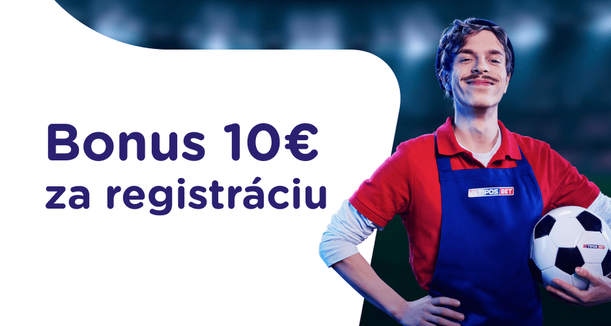 Bonus 10 € za&nbsp;registráciu v&nbsp;Tipose