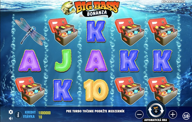 5-valcový automat Big Bass Bonanza