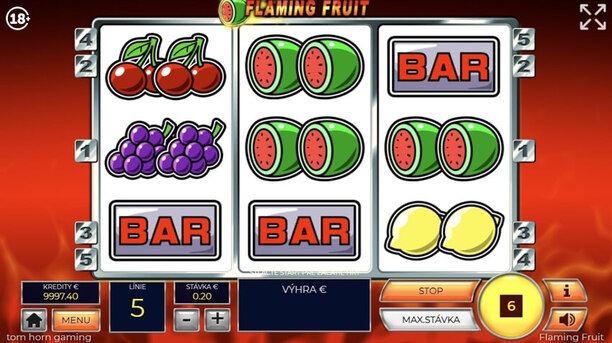 Zahrajte si automat Flaming Fruit