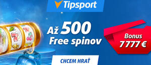 Tipsport free spiny za registráciu