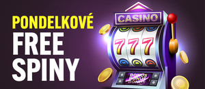 Pondelkové free spiny a bonusy 17. 3. 2025