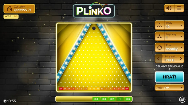 Plinko hra