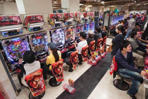 Pachinko herňa v Tokiu