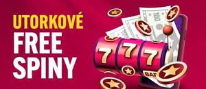 Utorkové free spiny a casino bonusy 29. 4. 2025