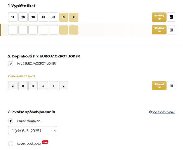 Eurojackpot tip