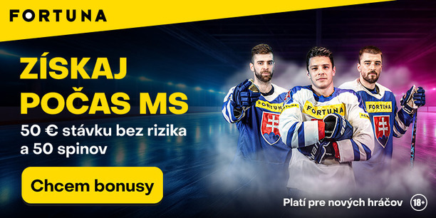 Fortuna 50 € bez rizika a 50 free spinov
