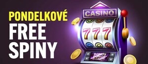 Pondelkové free spiny a bonusy 26. 5. 2025