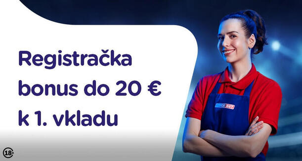 TIPOS 20 eur k registrácii