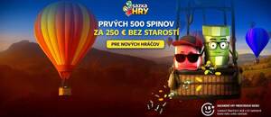 Sazka Hry bonus 500 spinov bez rizika