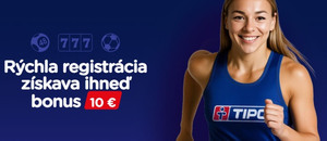 Bonus za registráciu v TIPOSE