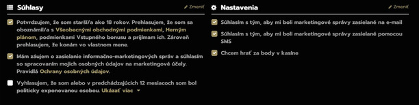 Slovmatic súhlasy