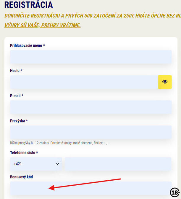 Sazka Hry bonusový kód pri&nbsp;registrácii