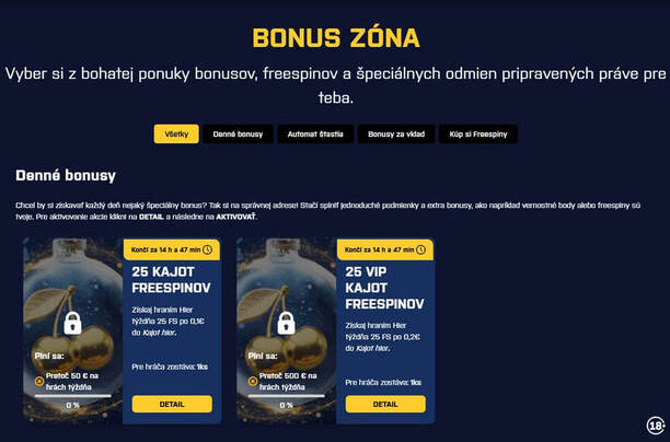 Bonusová Zóna v&nbsp;KAJOT INTACTO