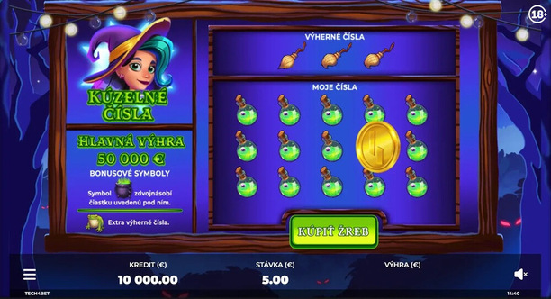 Online žreb Kúzelné čísla