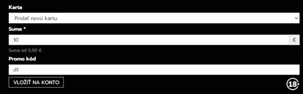 Promo kódy v&nbsp;Slovmatic kasíne