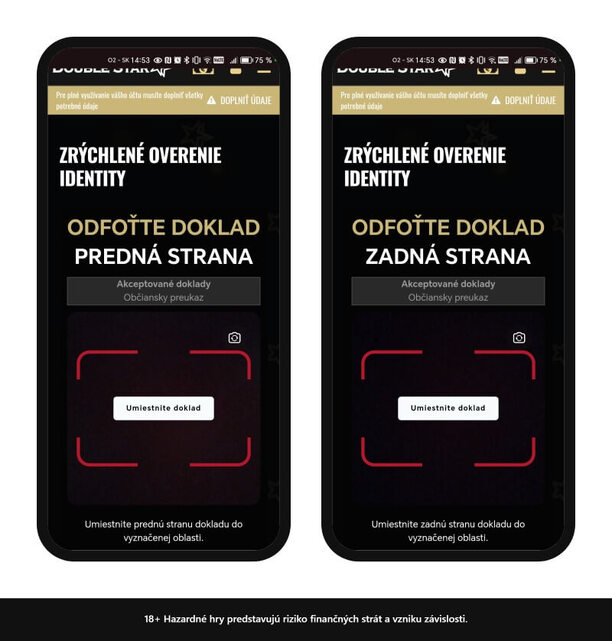 Ako nahrať doklady totožnosti